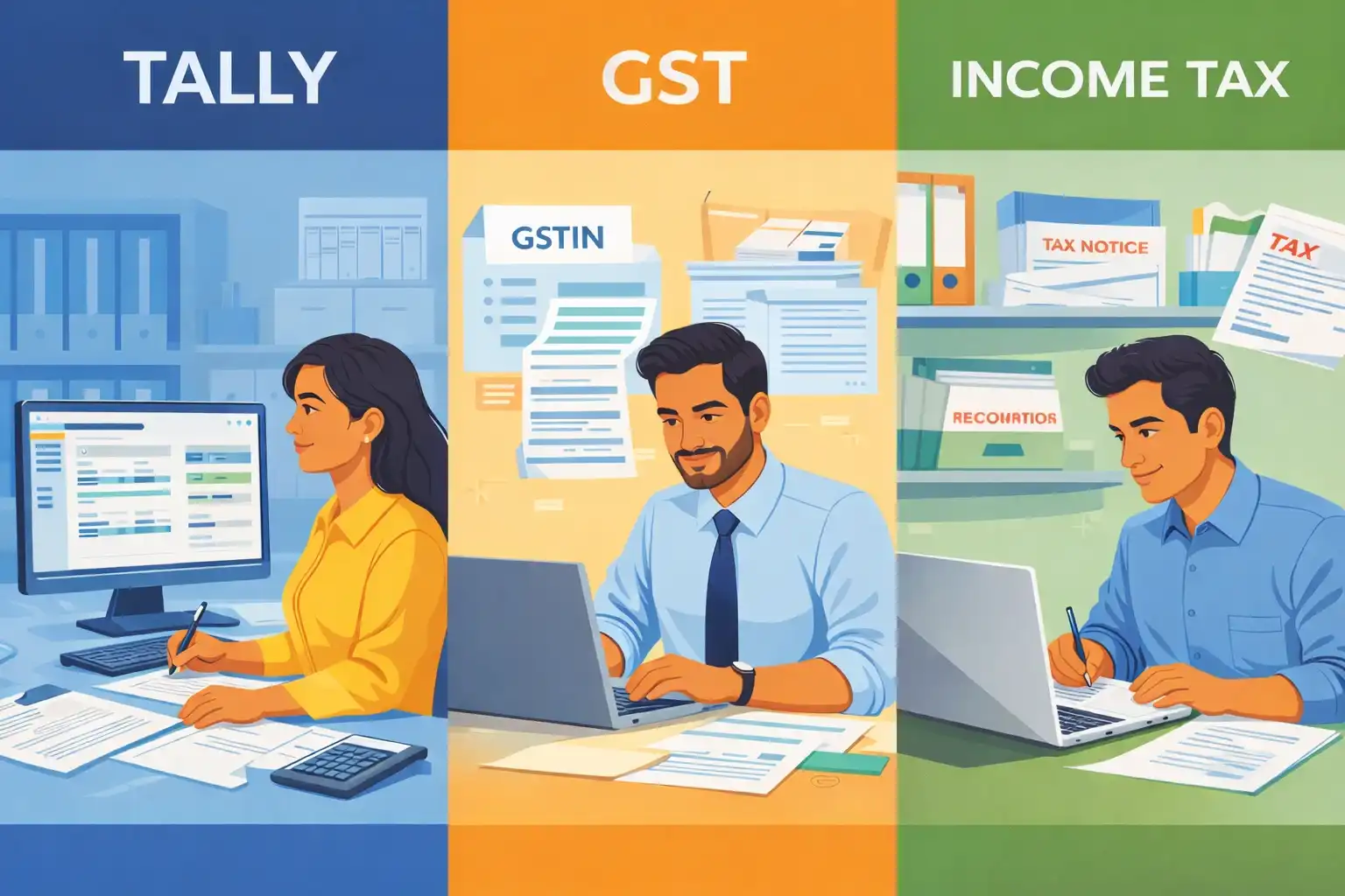 Tally, GST, and Income Tax Courses Explained | RB Perfect