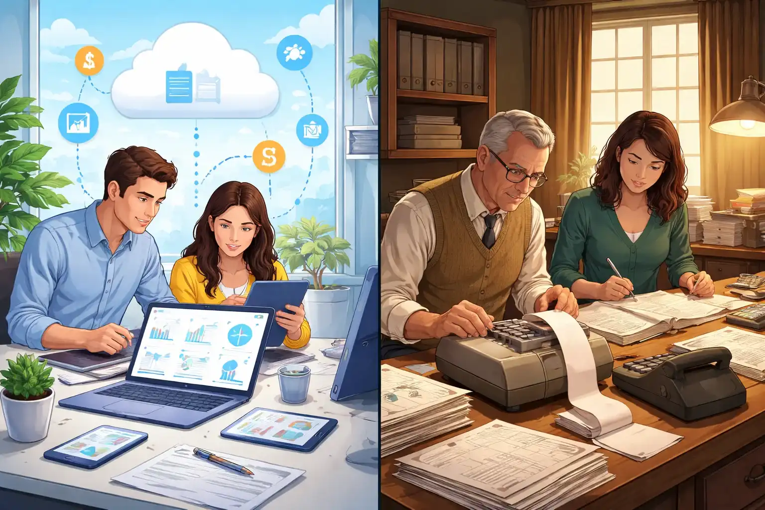 Cloud vs traditional accounting