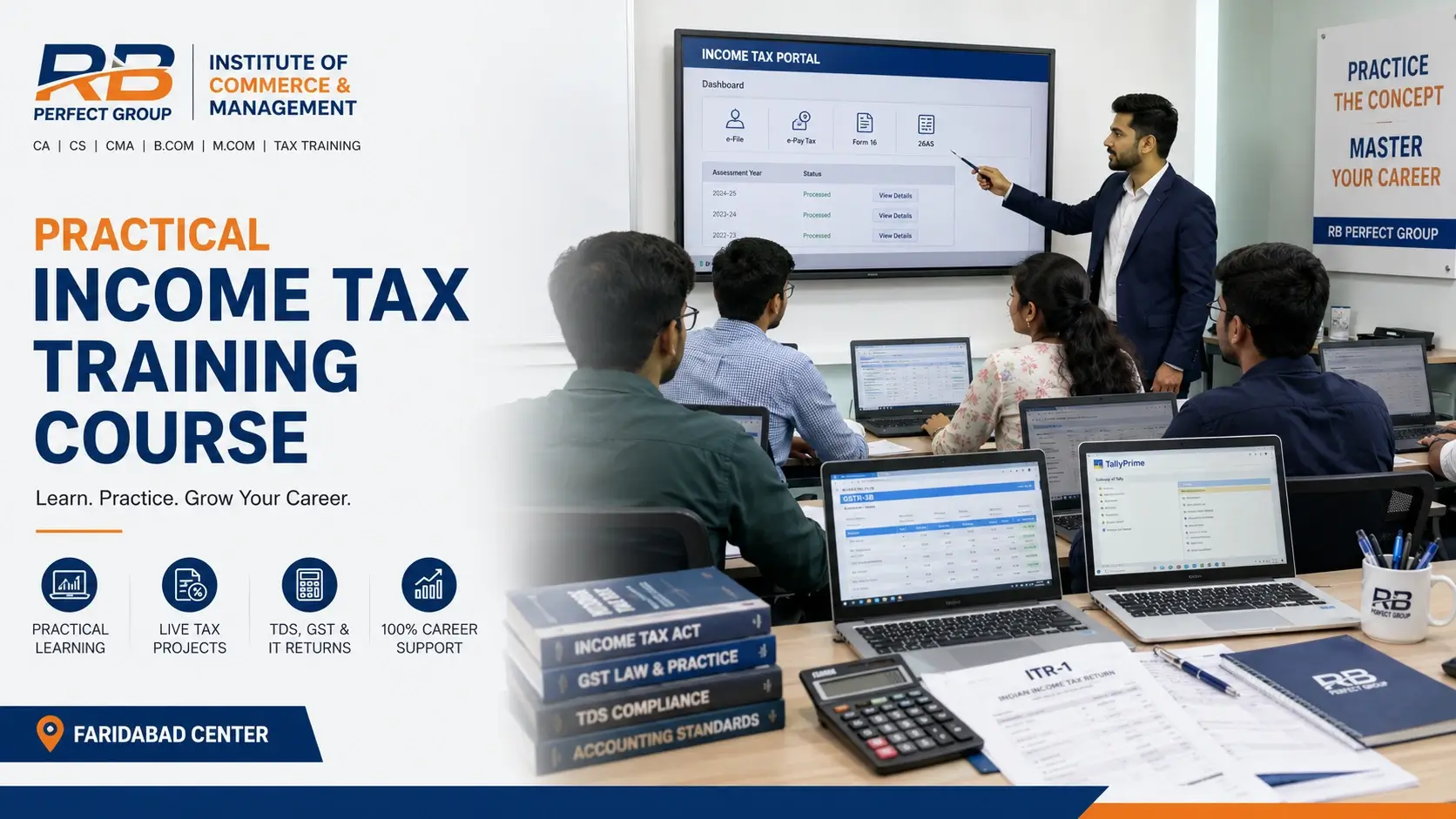 practical income tax training course in Faridabad